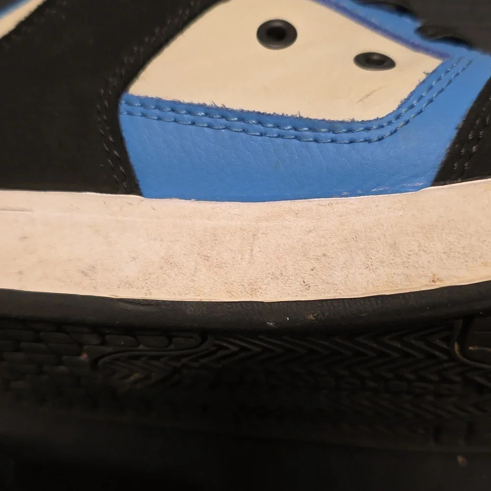 DC Shoes Manteca 4 V Low-top Kids' Sneakers in Black, Blue, and White Size 6 - Picture 11 of 14
